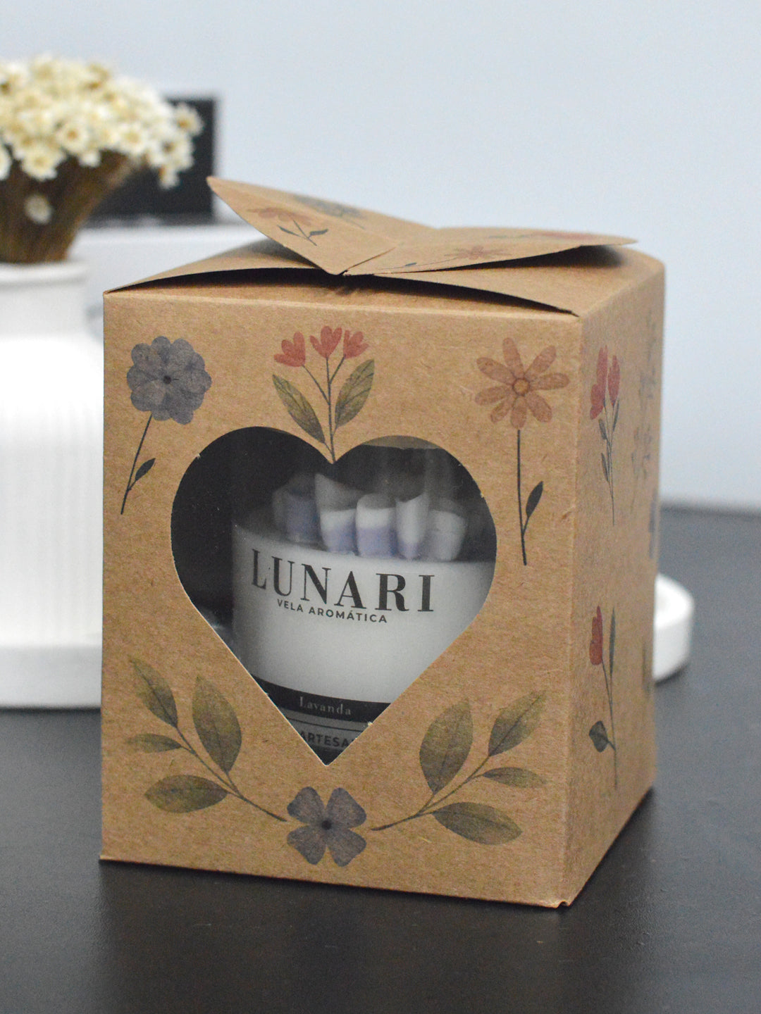 Caixa Individual para Presentes Vela Aromatica