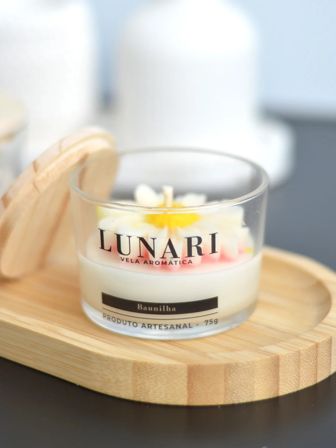 vela aromatica perfumada aroma baunilha premium