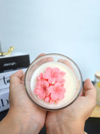 Vela aromatica perfumada aroma figo do oriente copo de vidro premium