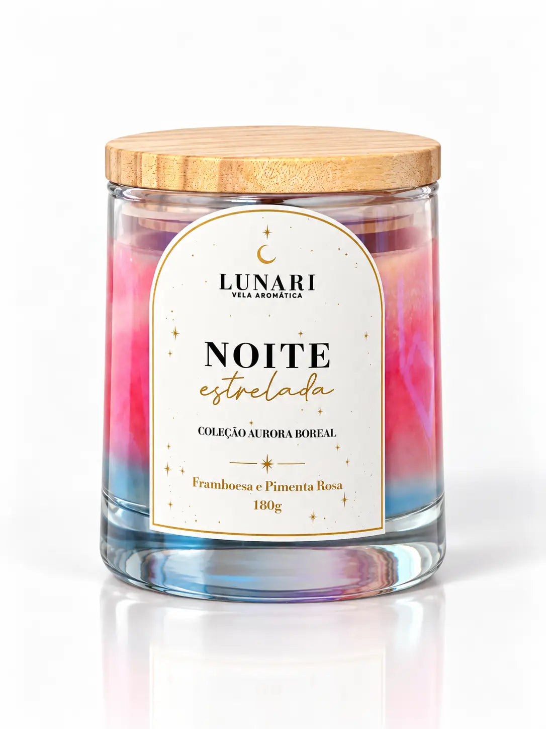 Vela Aromática Noite Estrelada – Framboesa e Pimenta Rosa
