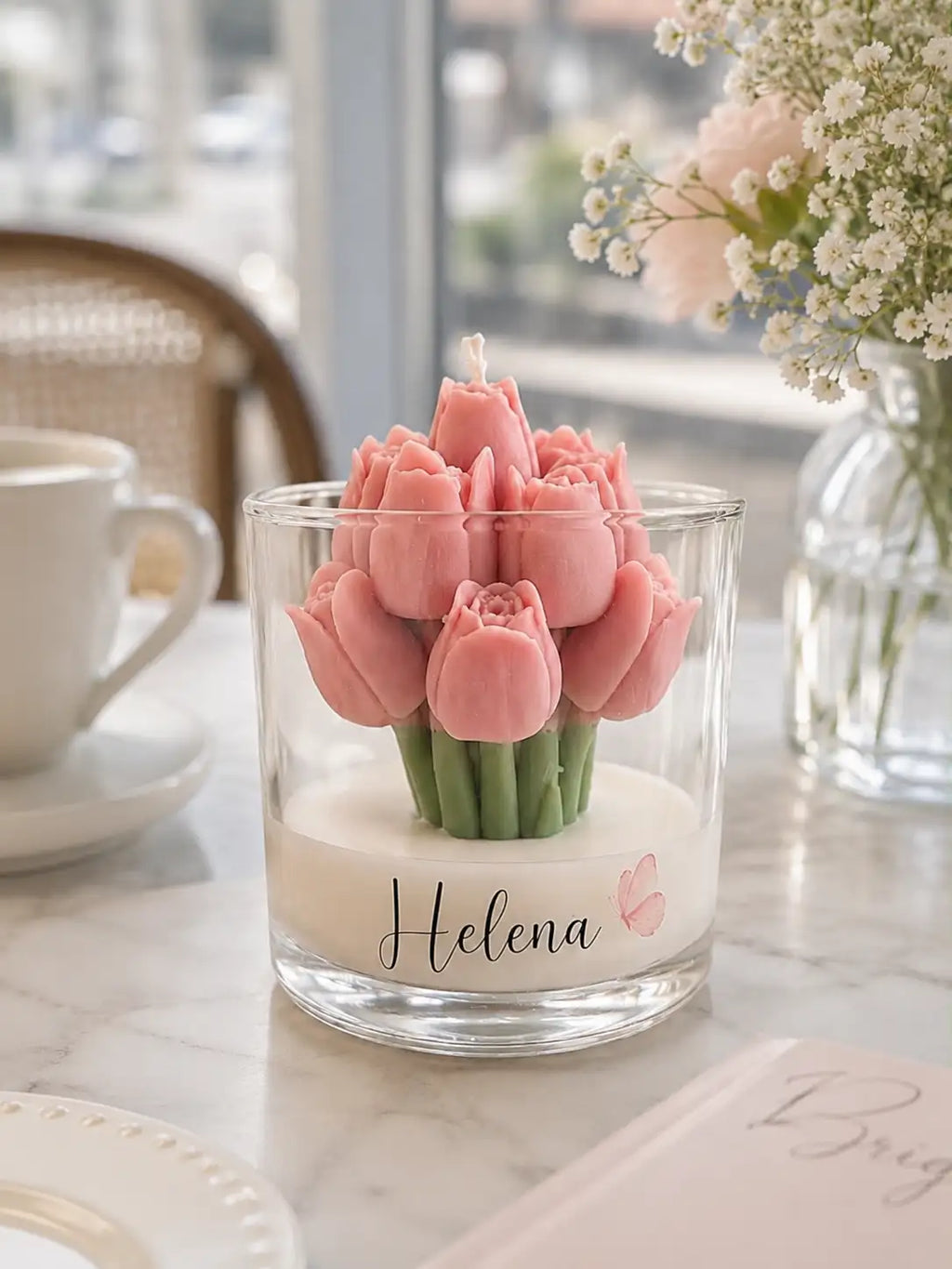 Vela Aromática Tulipa - Personalizada