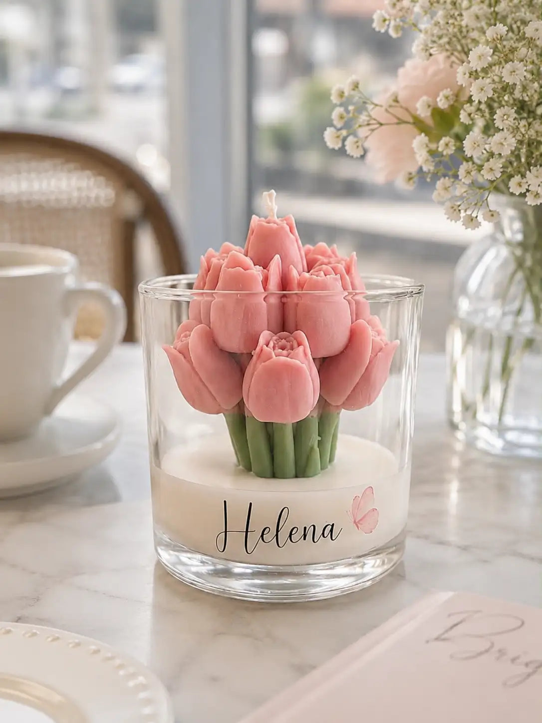 Vela Aromática Tulipa - Personalizada