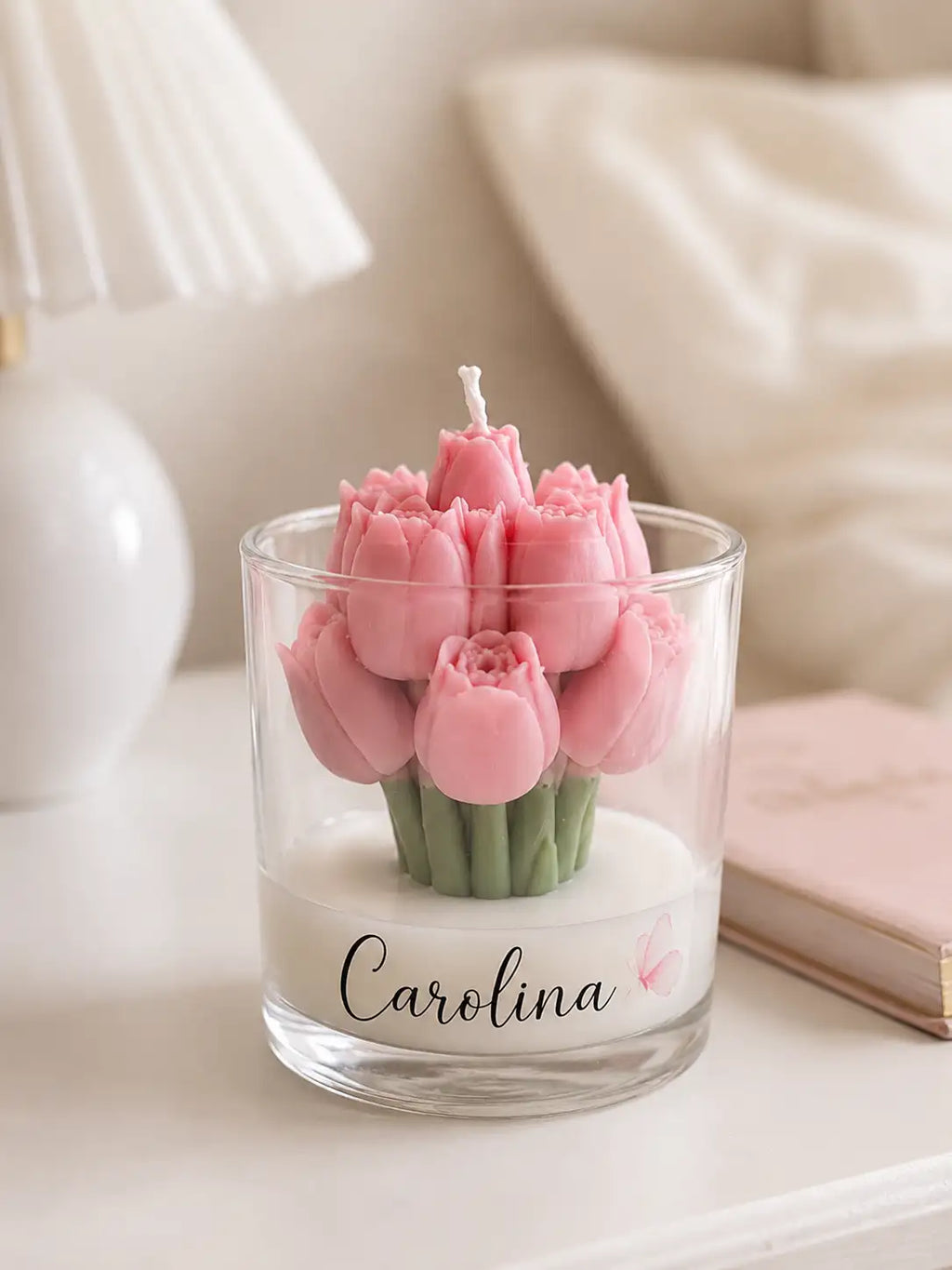 Vela Aromática Tulipa - Personalizada