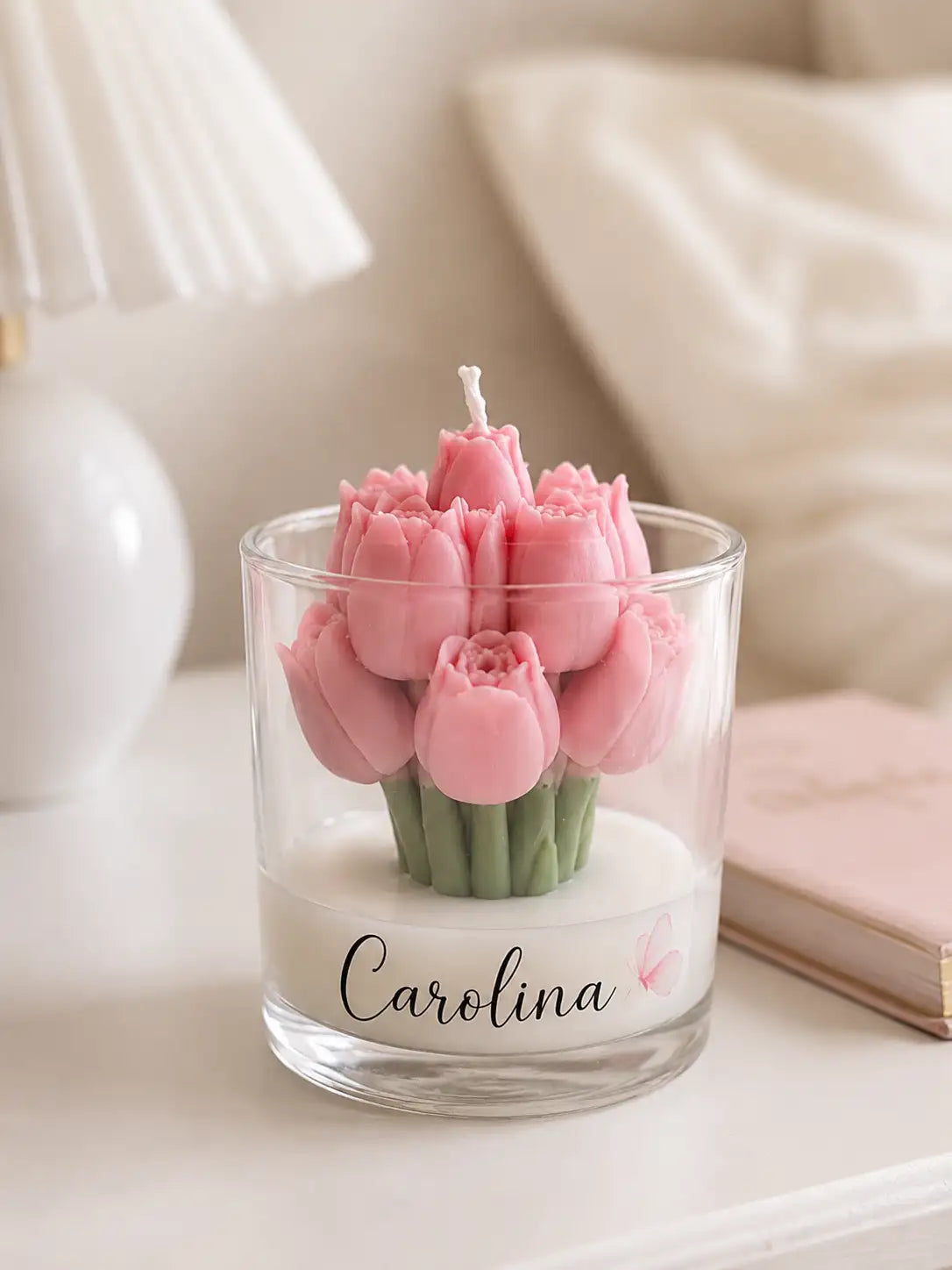 Vela Aromática Tulipa - Personalizada