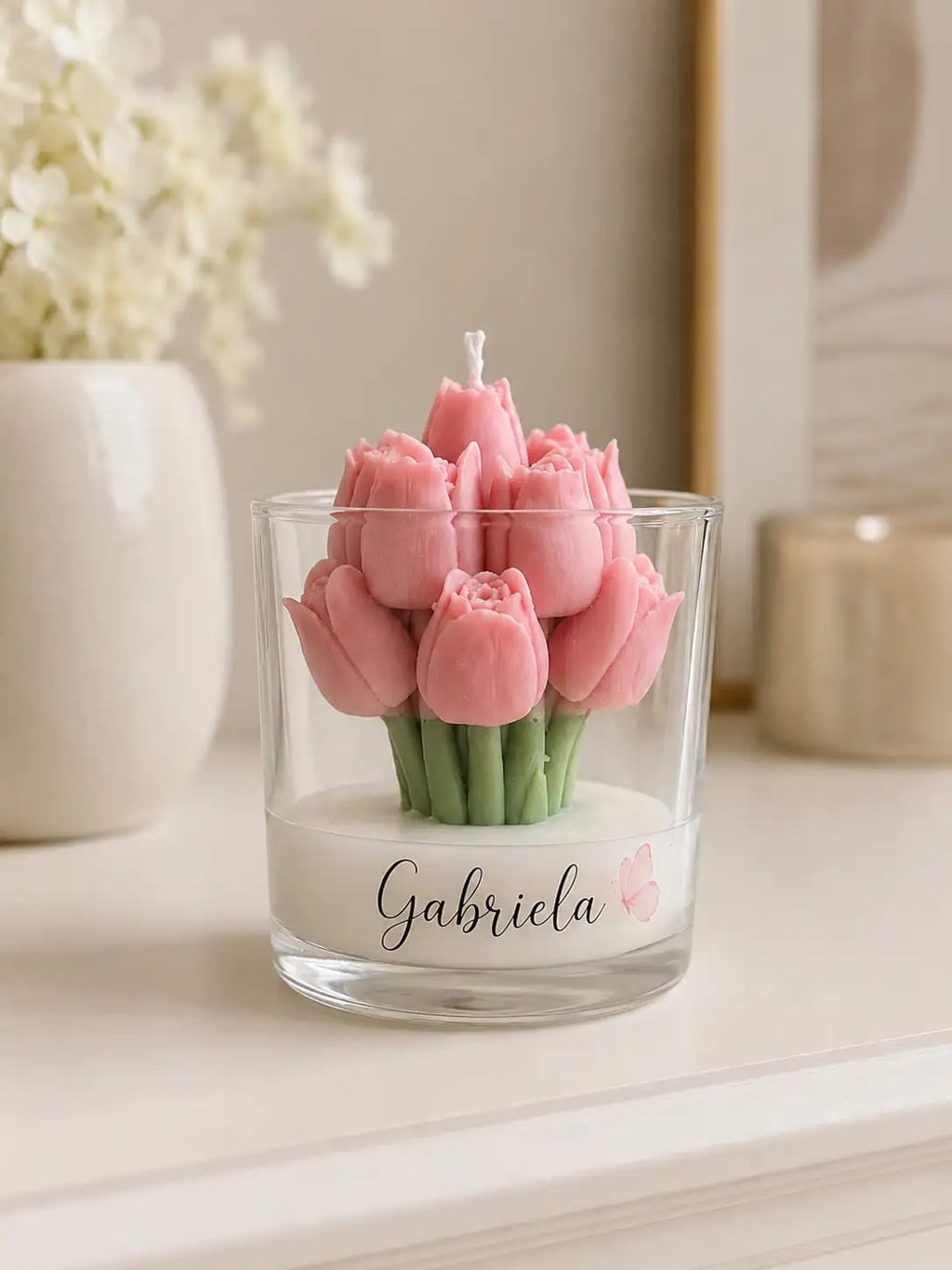 Vela Aromática Tulipa - Personalizada