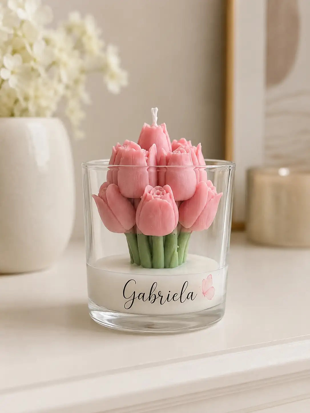 Vela Aromática Tulipa - Personalizada
