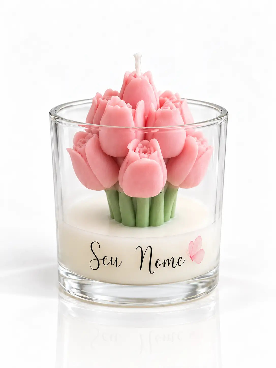 Vela Aromática Tulipa - Personalizada